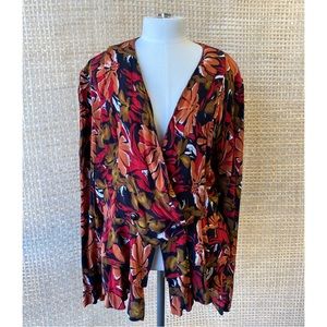 Vintage STELLA USA Floral Light Jacket Blazer Top
